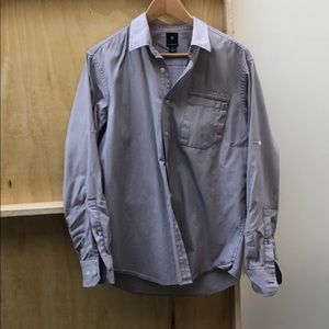 Victorinox men’s dress shirt pin stripped medium